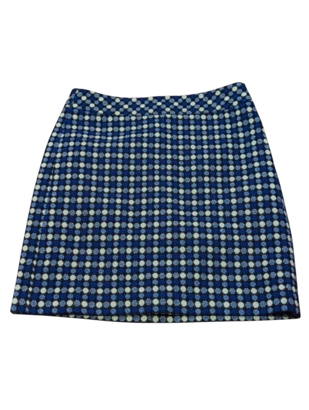 Talbots Geometric Dot Wool Blend A-Line Skirt Size 6P Petite